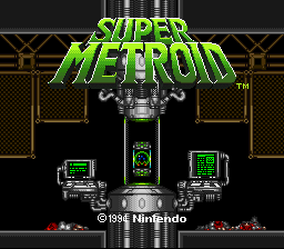 Super Metroid - Project Base (v0.6) Title Screen